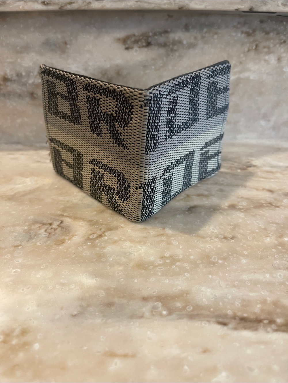 JDM Bride Stitched Tan Racing Fabric Bifold Wallet- Men